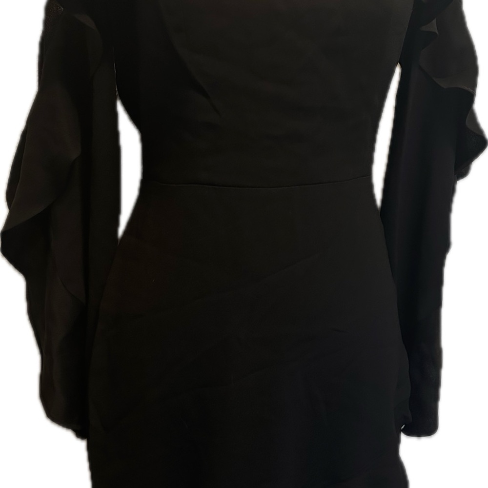 Elegant Black Long Sleeve Dress